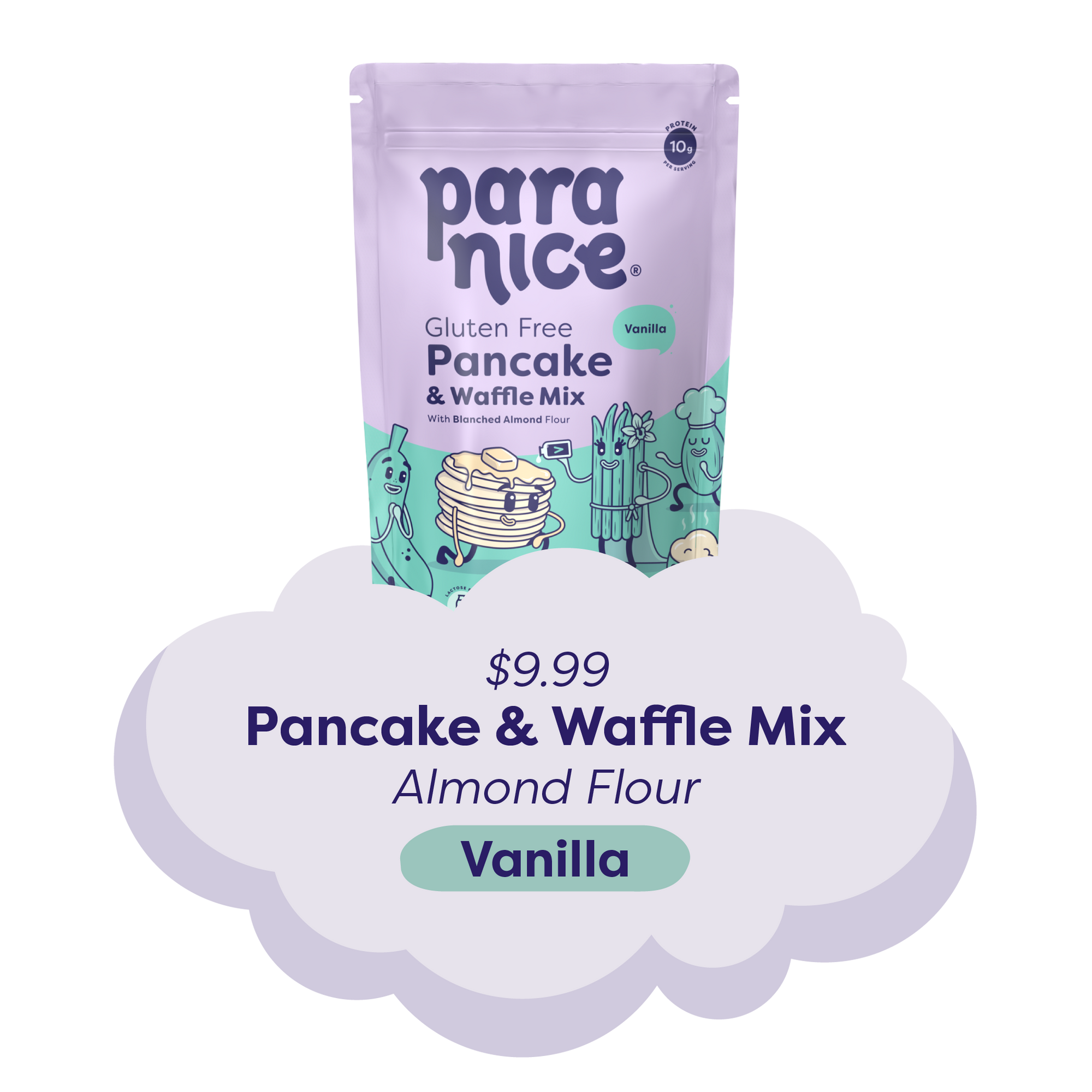 Pancake & Waffle Mix Almond Flour Vanilla