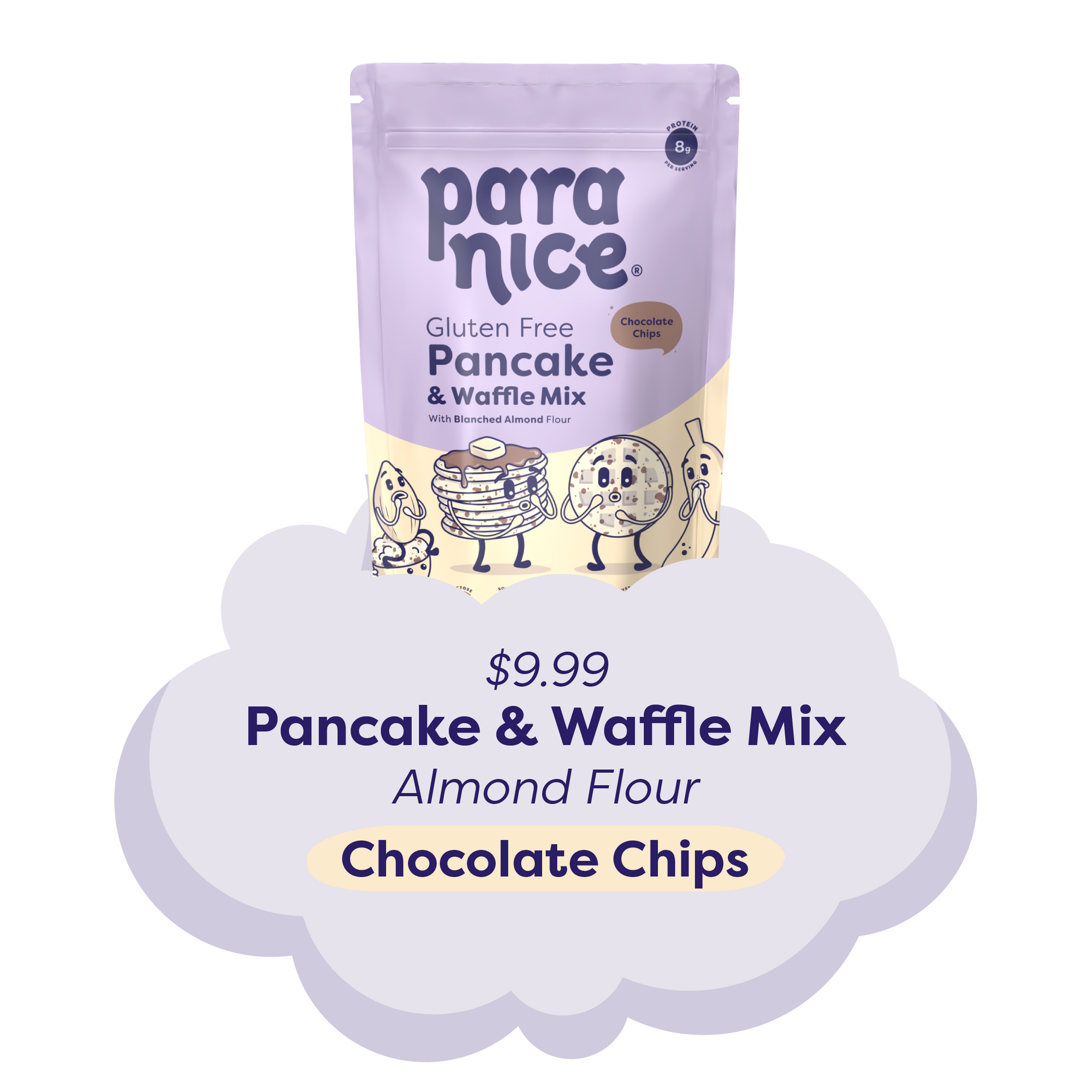 Pancake & Waffle Mix Almond Flour Chocolate