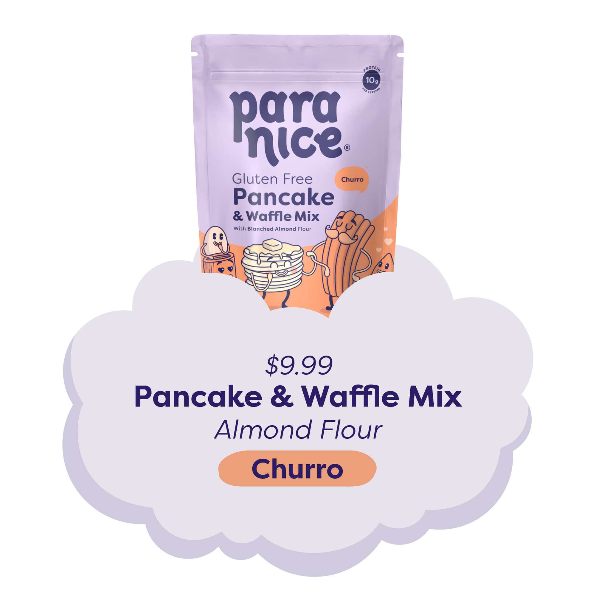 Pancake & Waffle Mix Almond Flour Churro