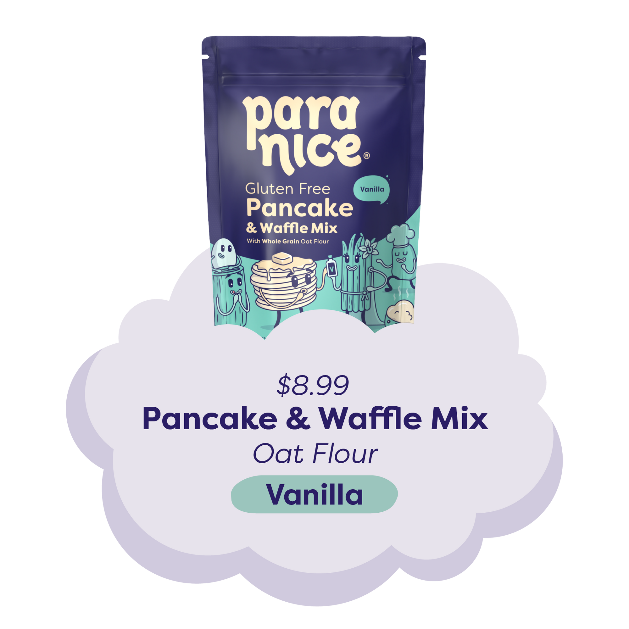 Pancake & Waffle Mix Oat Flour Vanilla